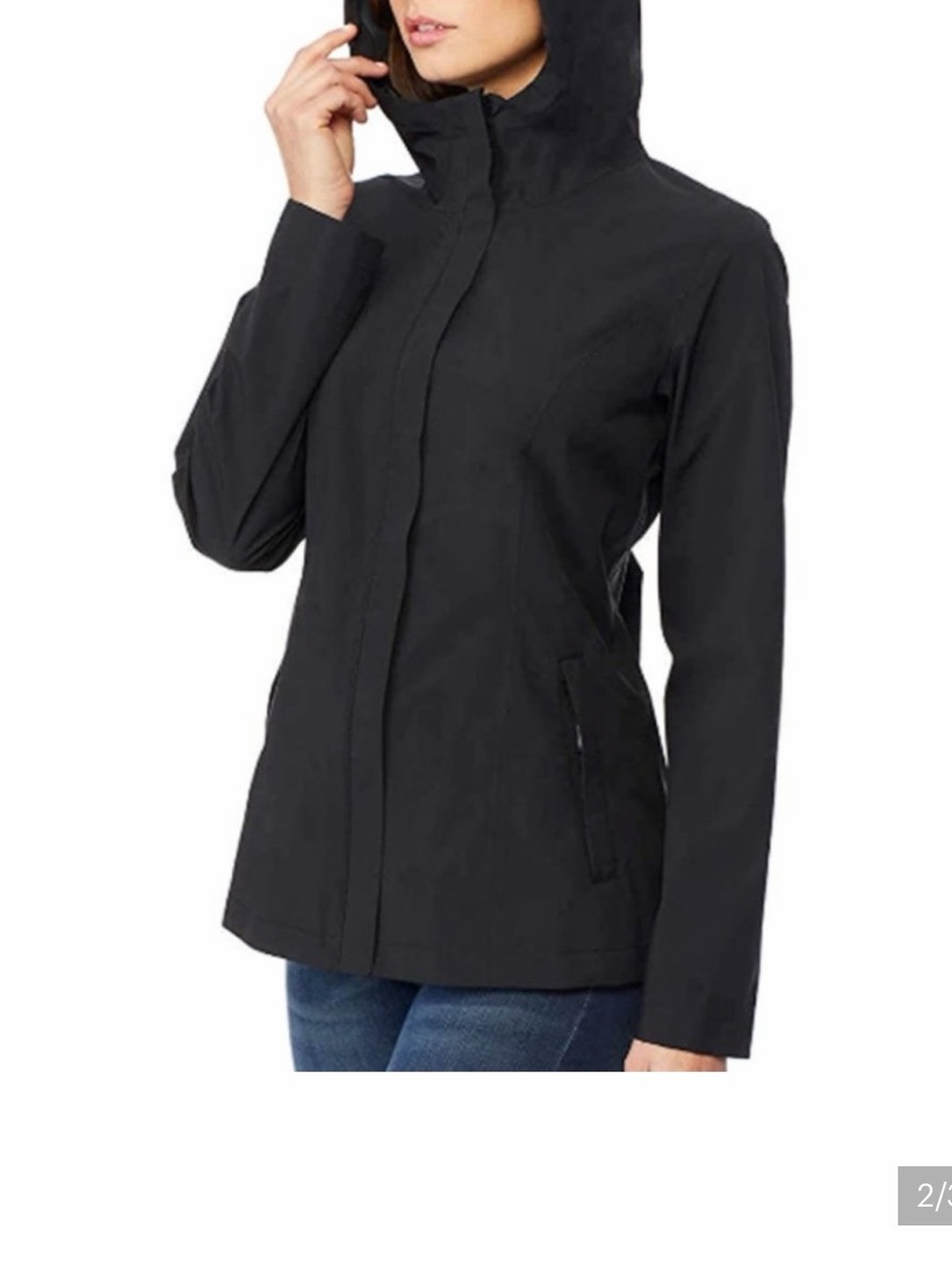 32 COOL Women's Hooded Rain Jacket Waterproof Size S - Picture 2 of 4